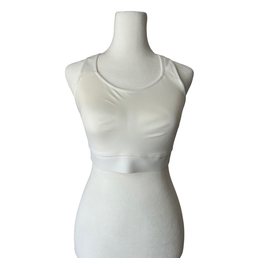 Athleta Bra White Like New Sports Bra 34D/DD
